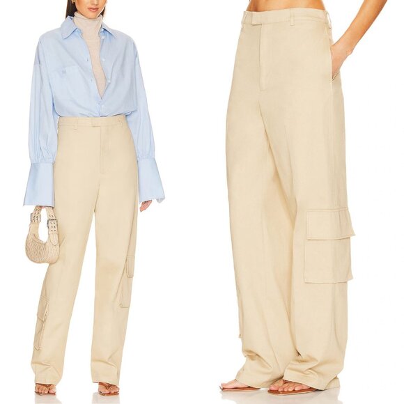 Helsa Pants - Helsa Chino Cargo Trouser Khaki Tan Size S